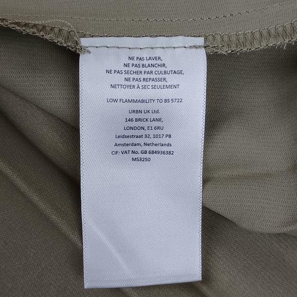 Anthropologie Mare Mare Pleat Maxi Dress Size S Women Feminine Sleeveless Khaki - Picture 15 of 16